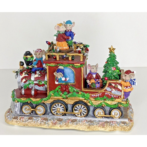 San Francisco Music Box Co. Animated Mouse Train #31-39467-2-00 WORKS Read - Picture 2 of 7
